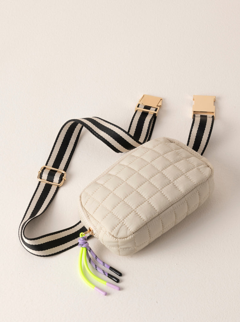 Ezra Ivory Belt Bag