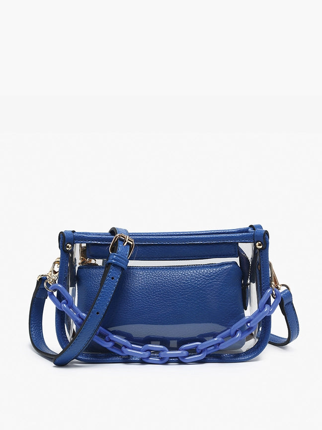 Jessica Clear Royal Blue Crossbody