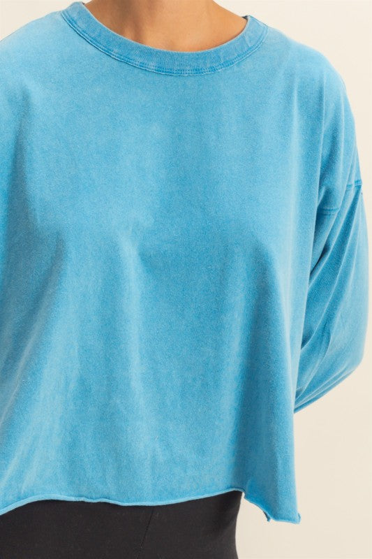 On Repeat Blue Top