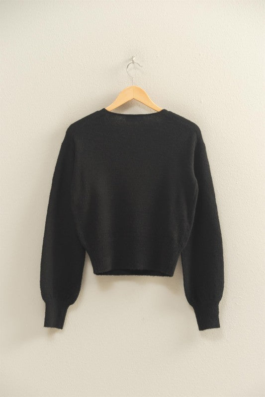 Always in Rotation Black Sweater