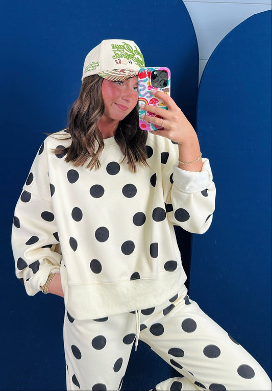 Polka Dots Sweatshirt