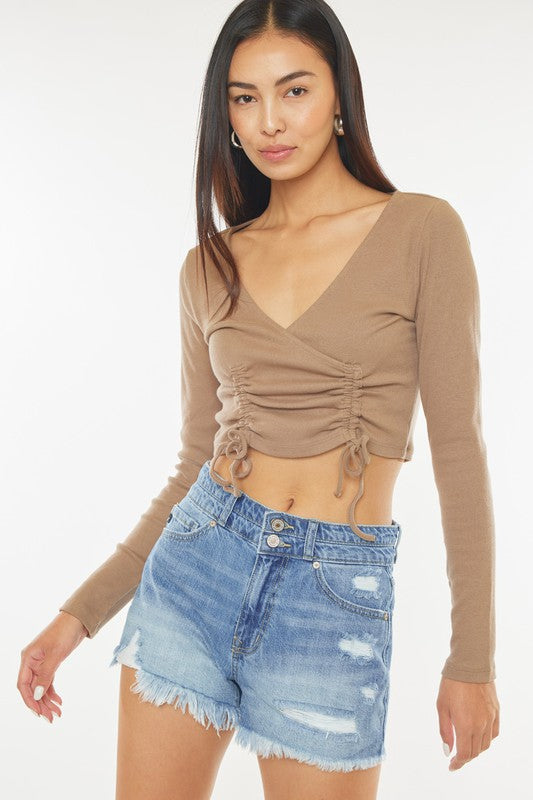 Farah High Rise Mom Shorts