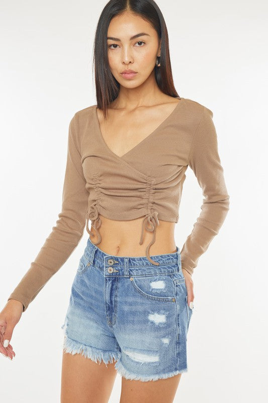 Farah High Rise Mom Shorts