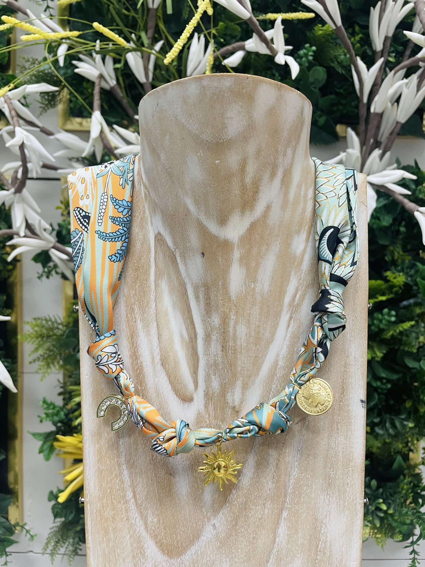 Tied Together 14 Scarf Necklace