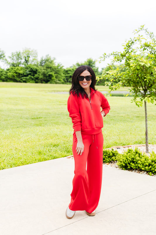 AirEssentials Red Wide Leg Pant
