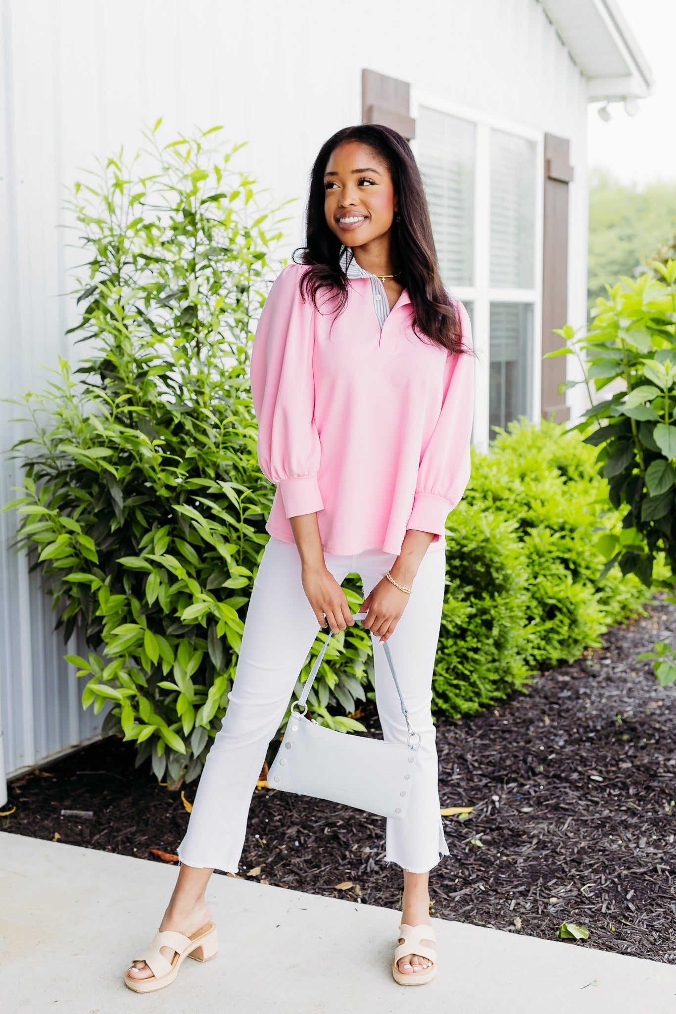 Awaiting Love Pink Top