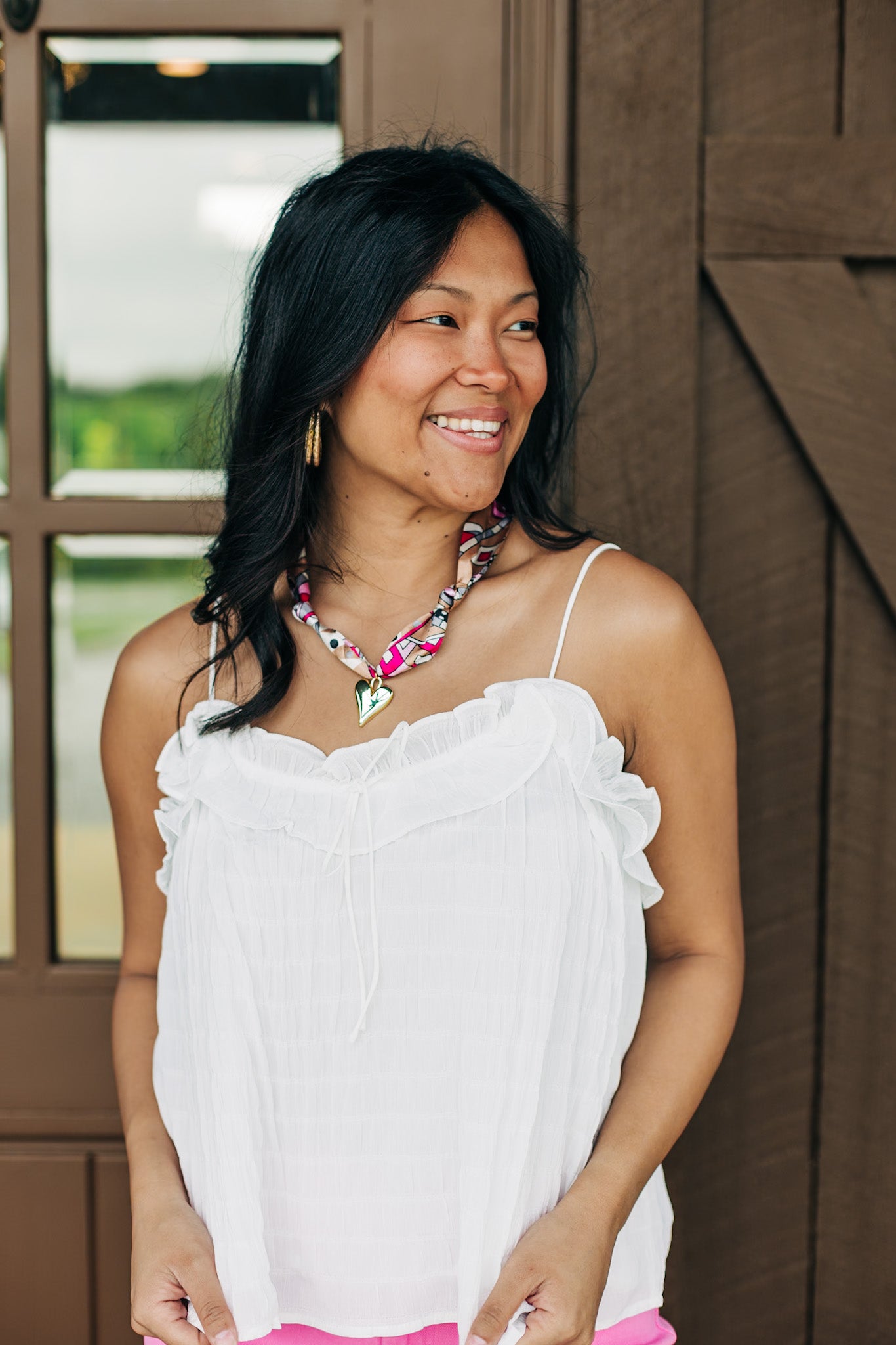 Half Past Sunset White Top
