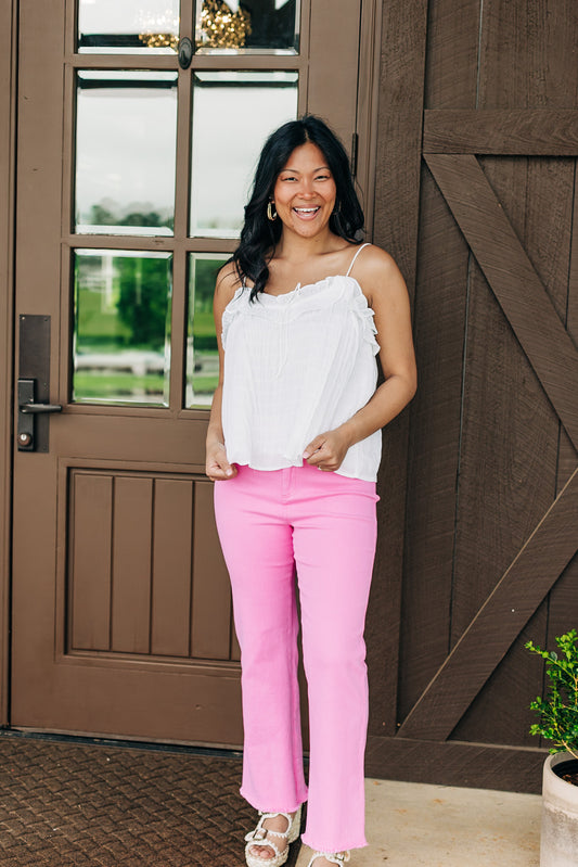 Half Past Sunset White Top