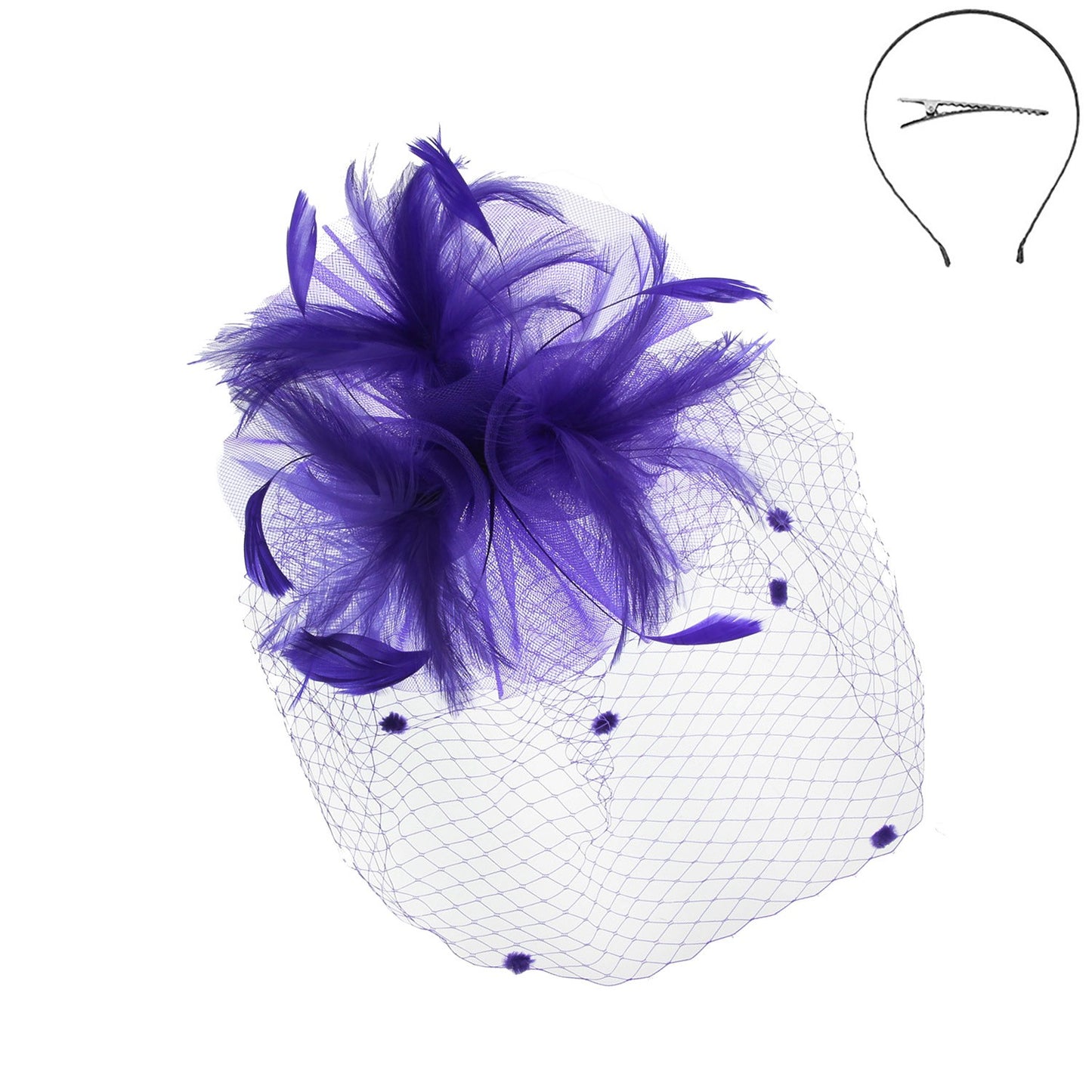 Derby Darling Purple Fascinator