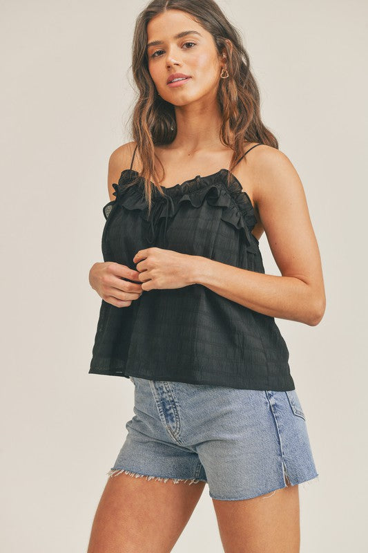 Half Past Sunset Black Top