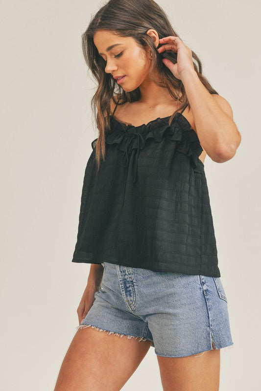 Half Past Sunset Black Top