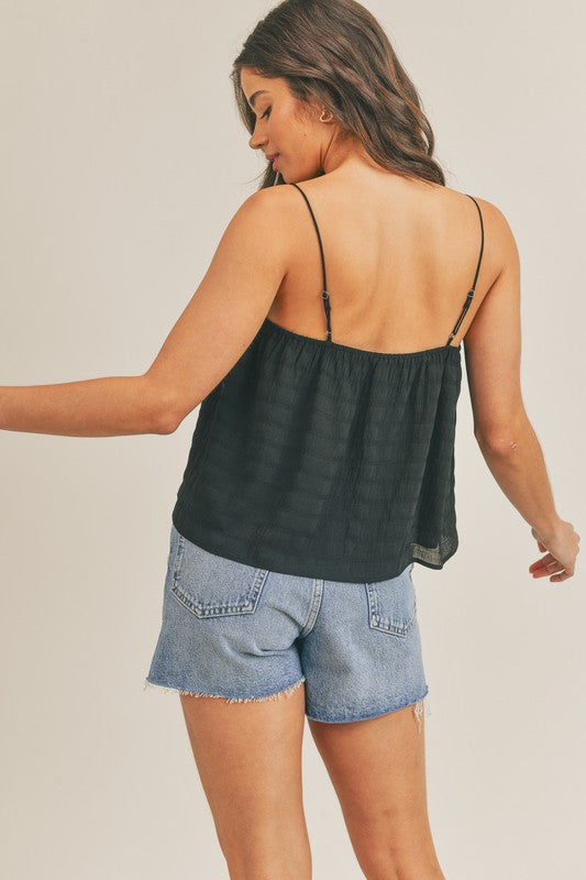 Half Past Sunset Black Top