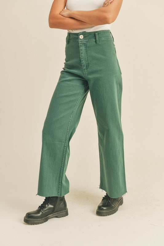 Wide Horizons Green Pants