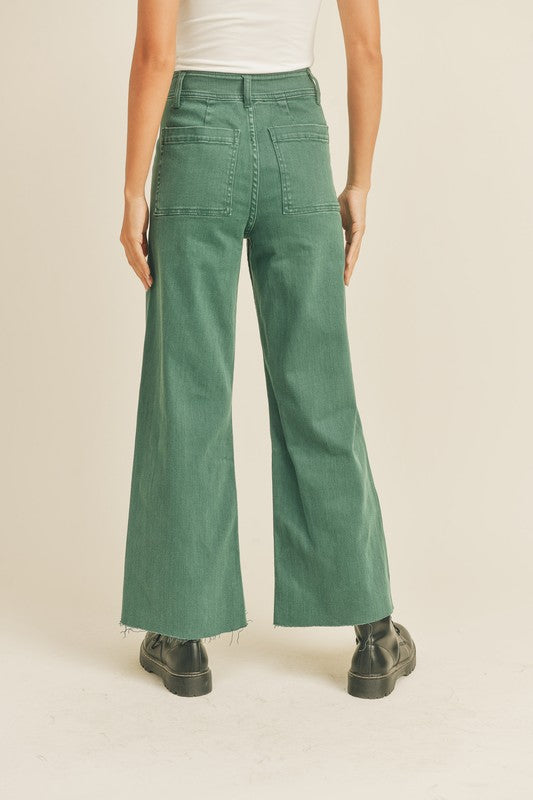 Wide Horizons Green Pants