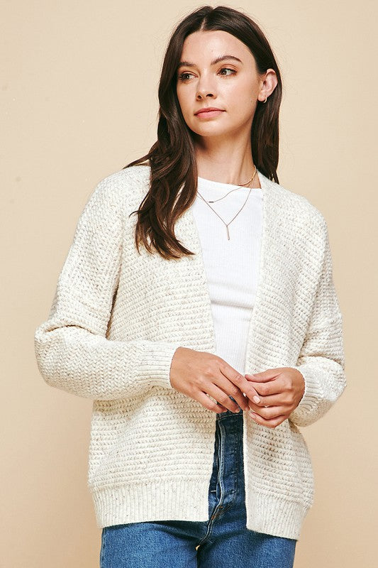 Word To The Wise Ivory Cardigan