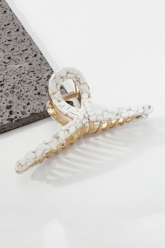 Loved By Me White Hair Clip