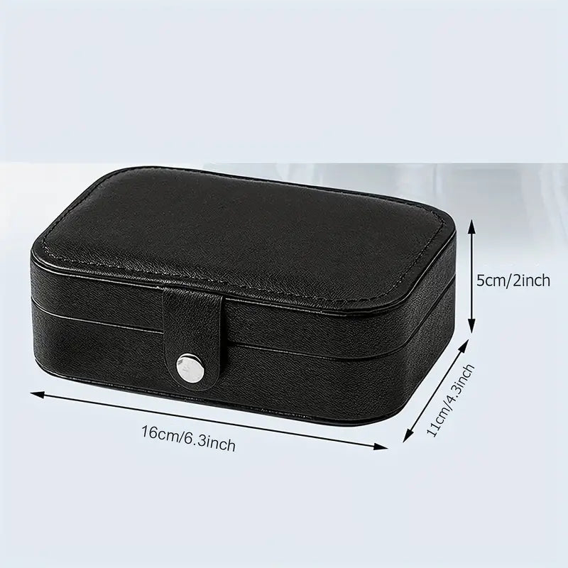 Travel Black Large Jewelry Box