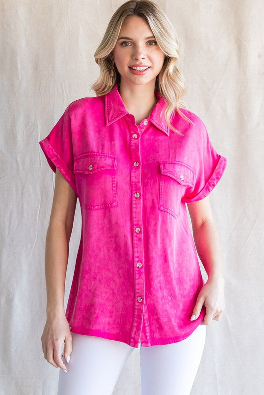 Hopeful Moments Hot Pink Top