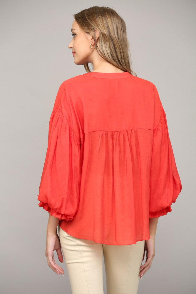 Meet Me There Tomato Red Top