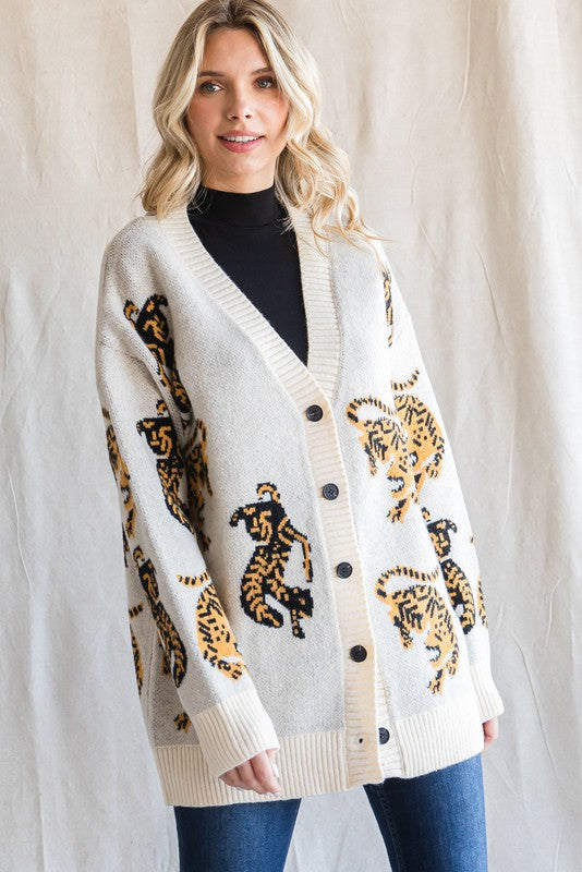 Wild Without You Beige Cardigan