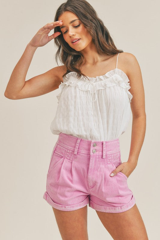 Half Past Sunset White Top