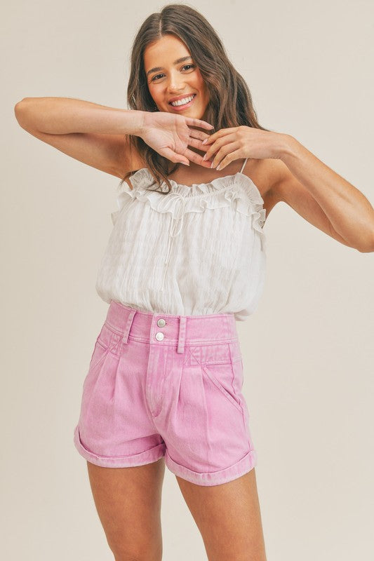 Half Past Sunset White Top