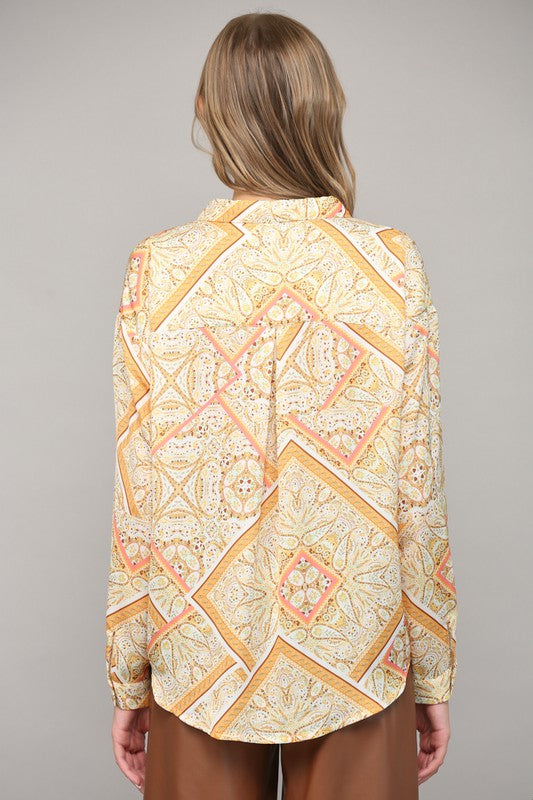 Crazy For You Cream/Yellow Top