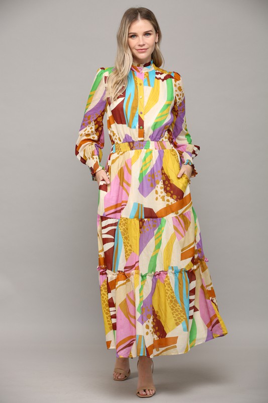 Give You Joy Lilac Multi Dress