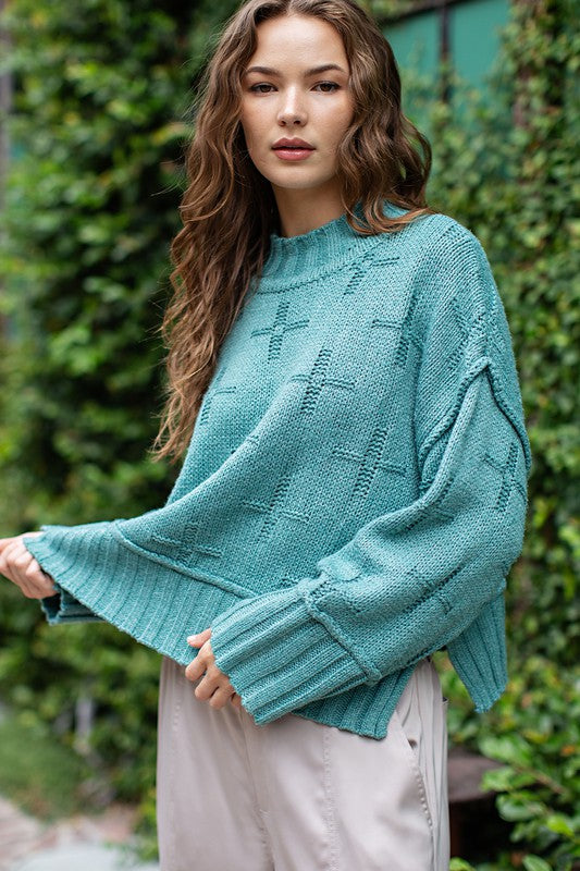 No Expectations Sage Sweater
