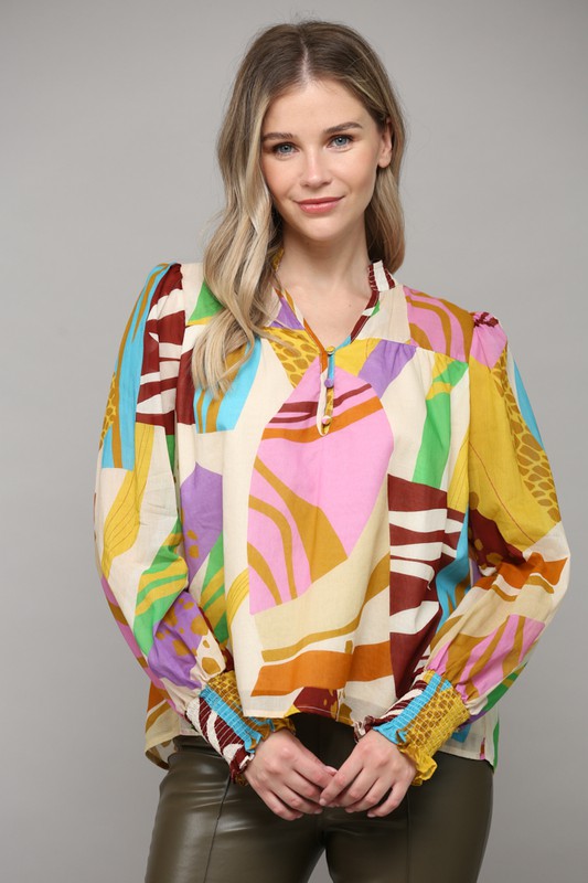 Give You Joy Lilac Multi Top