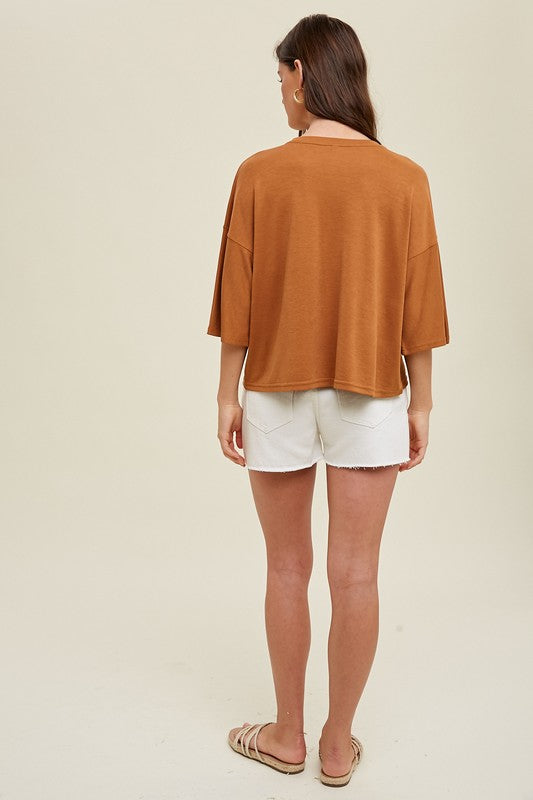 Leaving My Mark Camel Top