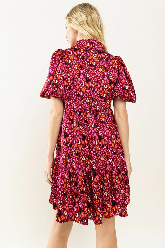 Waste No Time Magenta Dress