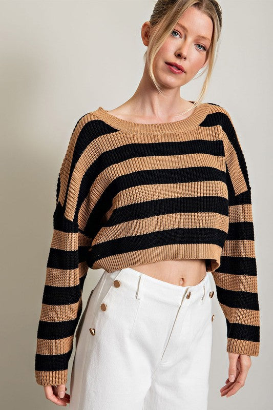 Crushing On You Coco/Black Sweater