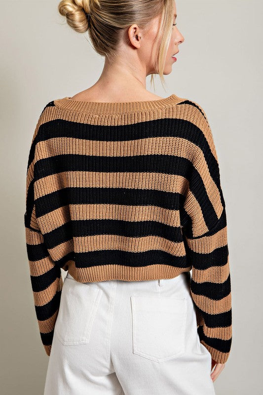 Crushing On You Coco/Black Sweater