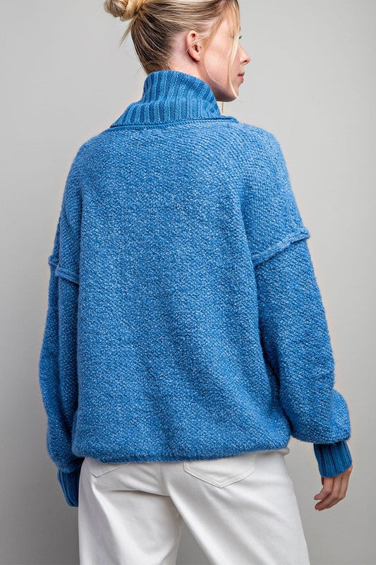 Hold My Hand Blue Sweater