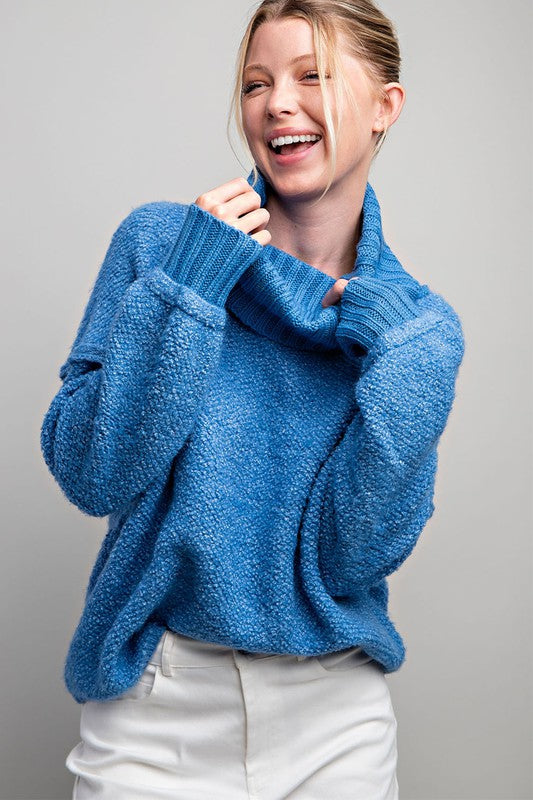 Hold My Hand Blue Sweater