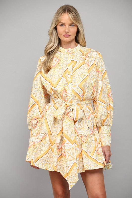 Crazy For You Yellow Multi Dress