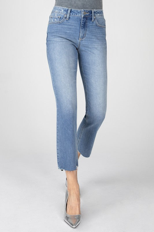 The Kenna Crop Flare Denim