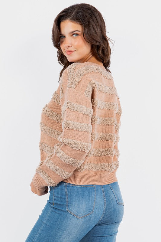 Keep You Close Taupe Sweater