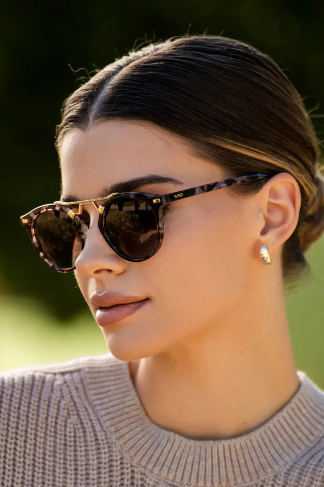 Skyler Beige Tortoise / Brown Lens Polarized Sunglasses