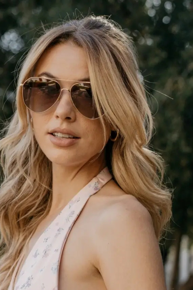 Ramsey Gold Frame/Brown Lens Polarized Sunglasses