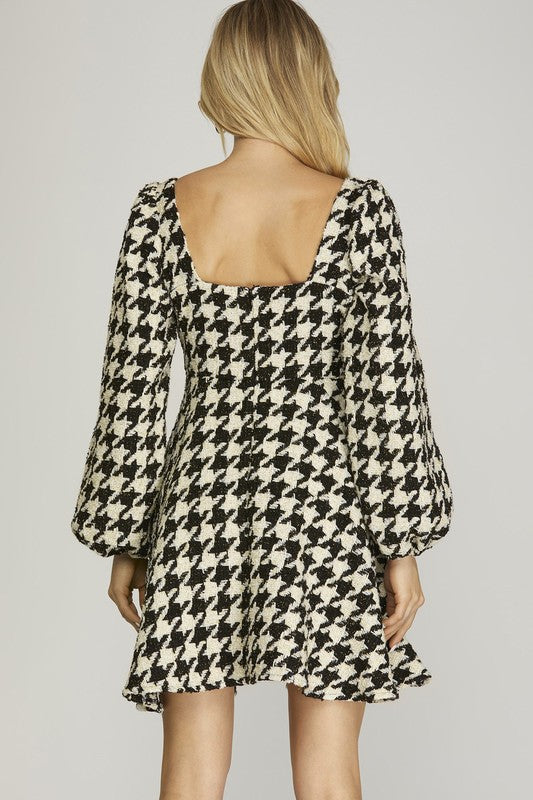 Time Spent With You White/Black Dress