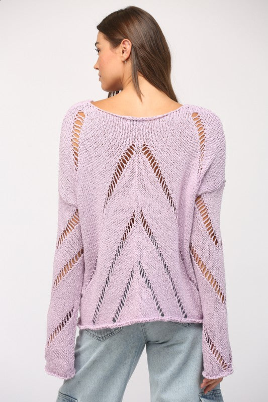 Purposely Lavender Sweater