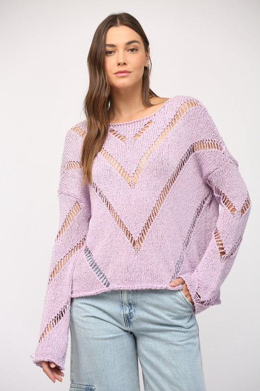Purposely Lavender Sweater