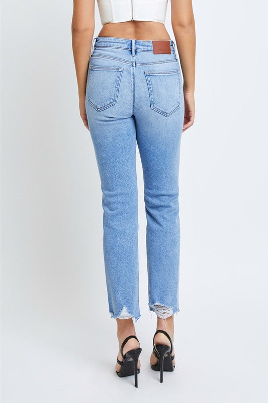 Quinn High Rise Cigarette Skinny Denim