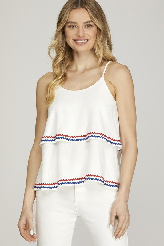 Lady Liberty Off White Top