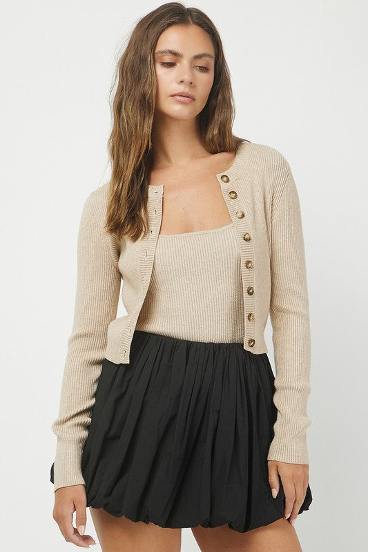 Whatever She Wants Khaki Cardigan