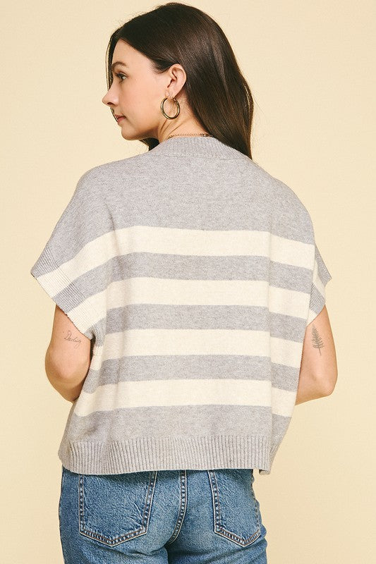 Savor the Moment Grey Top