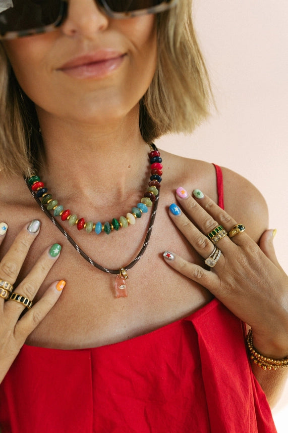 Lucky Catch Cord Necklace