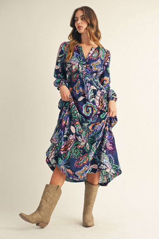 A Cool Contrast Dress